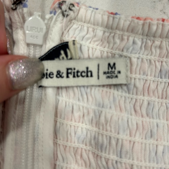 A&F Flirty Scrunchie Strap Dress, Size M - Picture 7 of 7